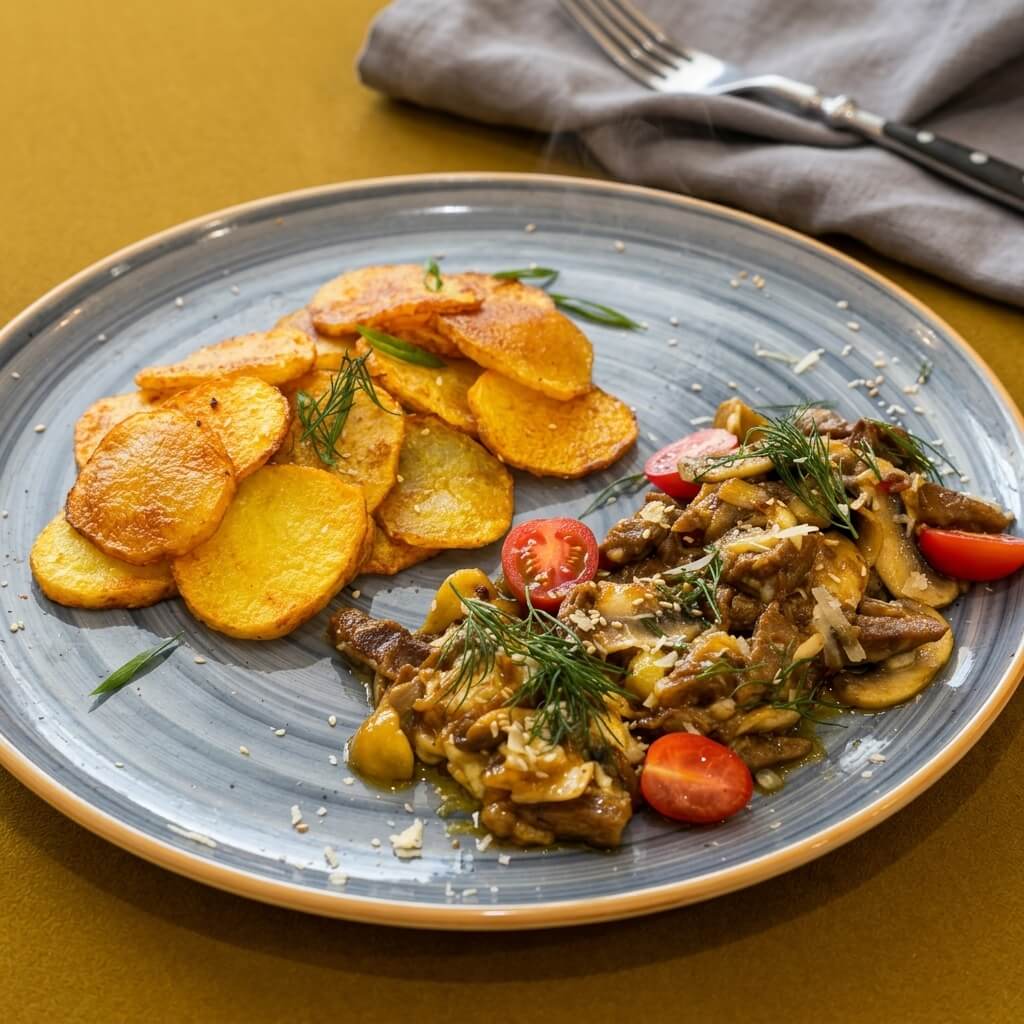 Tabaka + Home-style Potatoes